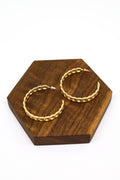 Chain Gold Plated Hoop Earrings